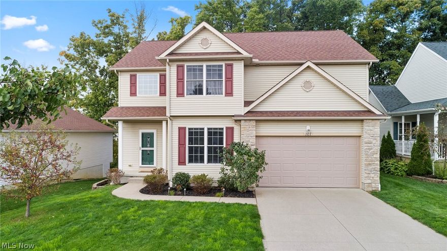 Welcome home to this beautiful Boulder Estates colonial with over 3500 square feet of living space!  You'll love this open floor plan with a great room that flows right into the eat in kitchen complete w/sliding door to deck and wooded, private backyard!  Spacious kitchen with plenty of cherry cabinets, a pantry, center island perfect for extra storage or entertaining AND all the appliances including the washer and dryer remain with the property!  Front room can be used as play area, office or as an additional living area.  Upstairs is master suite w/master bath complete with double sinks and walk in closet.  Three other spacious bedrooms and another full bath finish the second floor.  But wait, there's MORE!  Over a 1000 sq feet of living space in the finished walk out basement plus plenty of room for storage as well! Nice backyard w/patio and deck plus plenty of green space for play or entertaining!  Basement is plumbed for bath as well!  Conveniently located minutes from Rt 8, shopp