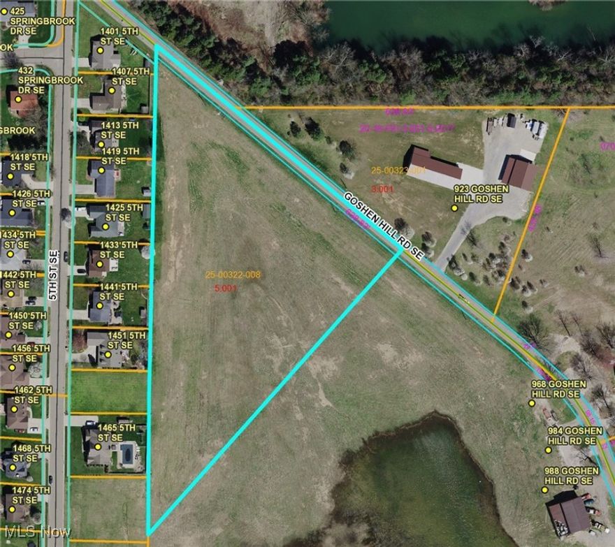 Imagine the possiblities on this 5 acres vacant land, approximately 602' of frontage on Goshen Hill Rd SE! Situate one mile from SR 250, this land offers exceptional access while maintaining a peaceful, rural setting. Best of all, it is located outside of city limits and comes with no restrictions, providing you with complete freedom to build your home or establish a business. Check out this land today and make it your own.