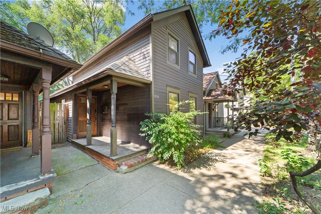 Welcome to West 38th Street, located in the vibrant heart of Ohio City! Tucked away on a peaceful, tree-lined street, this charming oasis is ready to become your new home. As you step inside, you’re greeted by an inviting entryway leading to a beautifully updated kitchen with ample cabinet and counter space. The front of the home features a bright and airy bedroom, bathed in natural light. Toward the back, the spacious living room boasts a vaulted ceiling and sliding glass door, creating an open and expansive feel. A conveniently located half bath is adjacent to the living room. Upstairs, you’ll find a modern full bathroom with a sleek glass door shower and a skylight for added brightness. The primary bedroom also features vaulted ceilings and a skylight, giving it an open yet cozy ambiance. Outside, the backyard is an ideal summer retreat with a private patio, a full privacy fence, and plenty of shade from mature trees. Plus, enjoy peace of mind with a brand new roof, furnace, and central air conditioning, making this home truly move-in ready!