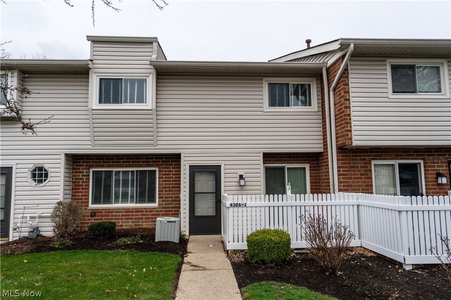 This meticulously kept, updated condo is centrally located in North Olmsted. The first floor features an updated kitchen, 1/2 bath for guests and updated flooring. Enjoy the benefits of having your own laundry located on the first floor, washer and dryer stay. Kitchen counter tops were installed on 3/23/2020 and all upgraded stainless steel appliances stay. Up stairs you will find the master and updated master bath with a walk in closet. The second floor also features a updated full bath and second bedroom. Enjoy ample parking for you and guests as well as your own garage. Also this unit comes with it's own fenced in patio and private entrance.   This community is family friendly and is located near Target, Walmart and Great Northern Mall.