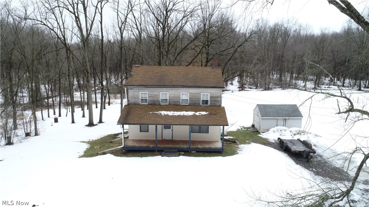This is a very unique listing. 2 homes are included in this listing, 1 is a 3 bedroom, 1 bath, 1320 sq. ft., home built in 1900, full basement with 6.92 acre lot. Second home is a 2 story home with 1 bedroom, 1 bath, room for a few other bedrooms, 840 sq. ft. on the upper level, 7.15 acres, both share same well, one home has a mound septic system 10 years old, other septic passed when these buyers purchased home, free gas to both homes with 200,000 cubic feet aloud per year, 2 ponds and 1 creek on the property, 1 bedroom homes furnace is 9 years old and central air 5 years old, hot water tank 1 year, 3 bedroom home has newer furnace/AC coil there to be installed by new home owner, barn is 40X60 with electric and cement floor. This property has a peaceful, absolutely beautiful setting. Total acres 14.07. Purchase is as is, conventional or cash.