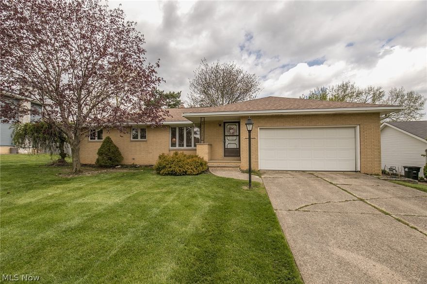 Welcome home to easy one-floor living in Brunswick. Enter into the bright living room with large picture window. The laminate flooring extends into the dining room and hallway. Down the hallway are 3 bedrooms and a full bath. Pass through the open kitchen to a cozy, step-down family room with brick fireplace. The family room has a sliding door out to the large fenced in yard with deck. The value continues downstairs in the finished basement. It can be used as a rec room, workout room, or extra entertaining space. The laundry area has a full bathroom also found downstairs. Additionally, this brick home has Leaf Guard gutters, river stone chimney, Pella windows with in-window blinds, and is close to many shopping areas in Strongsville & Brunswick. Call today to set up your private appointment for this wonderful home.