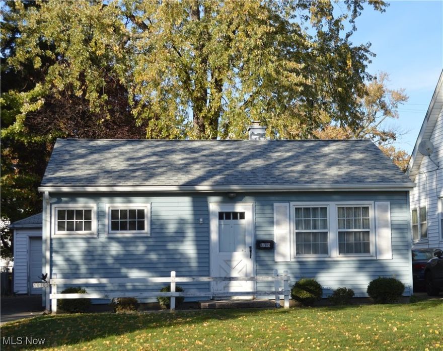 Adorable 2 Bedroom, 1 Bath Ranch waiting for your personal touches. 1 car garage. There are loads of windows packed into this home, the Living Room has a large picture window, and even the bedrooms have 2-3 windows. The eat-in kitchen is surprisingly roomy and features a glassed in back porch with a stacking washer/dryer.  A nice sized yard has a tidy lawn and landscaping with plenty of room to expand your outdoor living. This will be an easy home to live in and take care of.  The good news is that the things you don't like to spend money on are already updated!  Electric panel 2022,  Roof replaced 2020/2021, Siding and Gutters 2023, Bathroom vanity and faucet 2024, Furnace 2012. Welcome Home! Property taxes shown have the Homestead Exemption added back in.