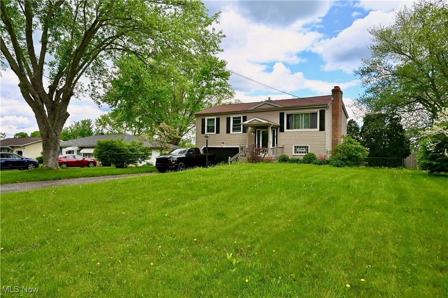 Beautifully updated move in ready home located in a quiet neighborhood! Once inside you'll see all this home has to offer including new light fixtures, new flooring, spacious Living Room, Dining Room & Kitchen. Renovated kitchen has newer solid cabinets featuring dovetail drawers and soft close drawers & cabinets. The countertops are accented with a stone backsplash, and the appliances are stainless steel. There are 3 Bedrooms, an updated bath rounding out the main floor. In the lower level is a large Family room with a gas fireplace and patio doors leading to the outside patio with mature landscaping. Additinal bonus features are laundry Room/Utility Room, Updated Bath and access to the 2 car garage. Outback there is a large fenced in yard to entertain or to relax this summer. Updates: Furnace & A/C '22, Gas logs '21, Roof & Main Bath '20, Fenced yard '19. In the last 5 years: Kitchen renovation, 1/2 Bath, vinyl siding & windows, outside lighting, garage door & opener. Just move in and enjoy.