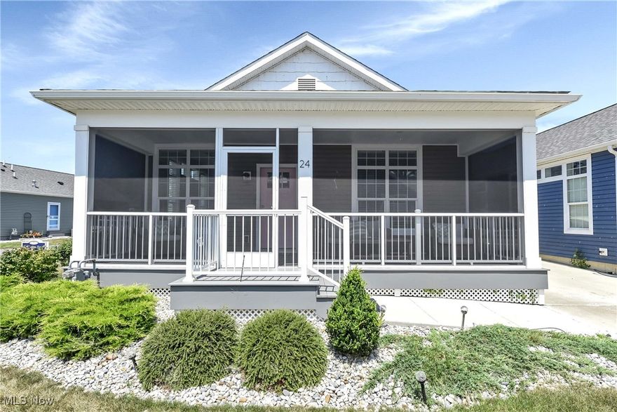 Discover Waterview At Bay Point, a new gated community just minutes from the shores of Lake Erie, where resort-style amenities meet smart residential living. Use as your vacation getaway, or income-generating investment, this is the opportunity you've been waiting for.
Just 2 years old, this stylish and spacious 3-bedroom 2 bath home is fully furnished and features a modern design, open living spaces, screened-in front porch and attached garage, low-maintenance living in a secure, welcoming environment.
Enjoy full access to a private clubhouse, resort-style pool, and beautifully landscaped common areas. With short-term and seasonal rentals permitted, this home doubles as a great investment, ideal for generating rental income during peak summer months or year-round.
Live the lake life, or let your property work for you, all within Vacationland's most desirable new development. Dockage available through separate Bay Point Membership.