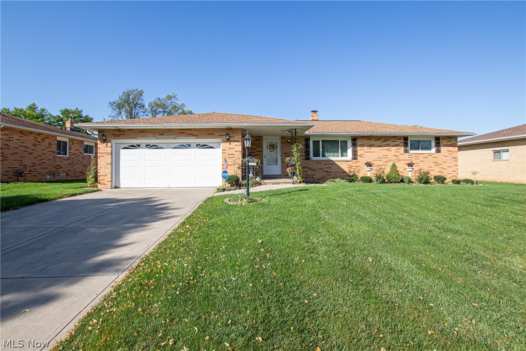 Brick ranch with good bones! Pride of ownership is evident at this one-owner home, and now it's ready for your finishing touches. This home features a great layout - front porch, entry hall, open dining room/living room area. Updated kitchen (all appliances stay), and a cozy den off of the kitchen. Half bath conveniently located there, too. And you'll love the enclosed sunroom overlooking the wonderful back yard! Newer roof, some newer windows. Huge full basement. Plus an upgraded home warranty for peace of mind. Conveniently located near Pleasant Valley and Broadview, you're only a short drive from I-77!