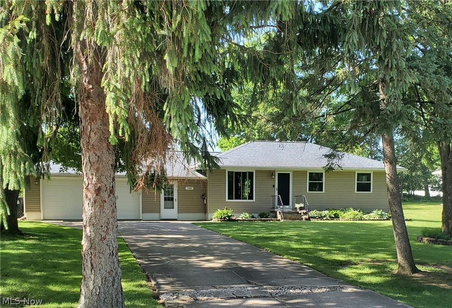 Welcome to this charming ranch on a quiet, tree lined street in the heart of Brunswick. This home boasts an extensive list of updates and has been meticulously maintained. Enjoy one floor living with the added benefit of a full, partially finished basement plus abundant storage and the laundry area with washer, dryer and wash tub. Main floor hosts a living room, eat in kitchen with newer stainless appliances and quartz countertops, 3 bedrooms and a full bath. Most of  the main floor has newer luxury flooring with original hardwoods underneath. Entering from the 2 car garage, with newer garage door and opener, you will find a spacious breezeway with a wood burning stove that stays with the home. Beautiful curb appeal on nearly one half acre with mature trees, a newer patio, garden area and storage shed. Nothing to do but move in and enjoy! Hurry before it is gone!