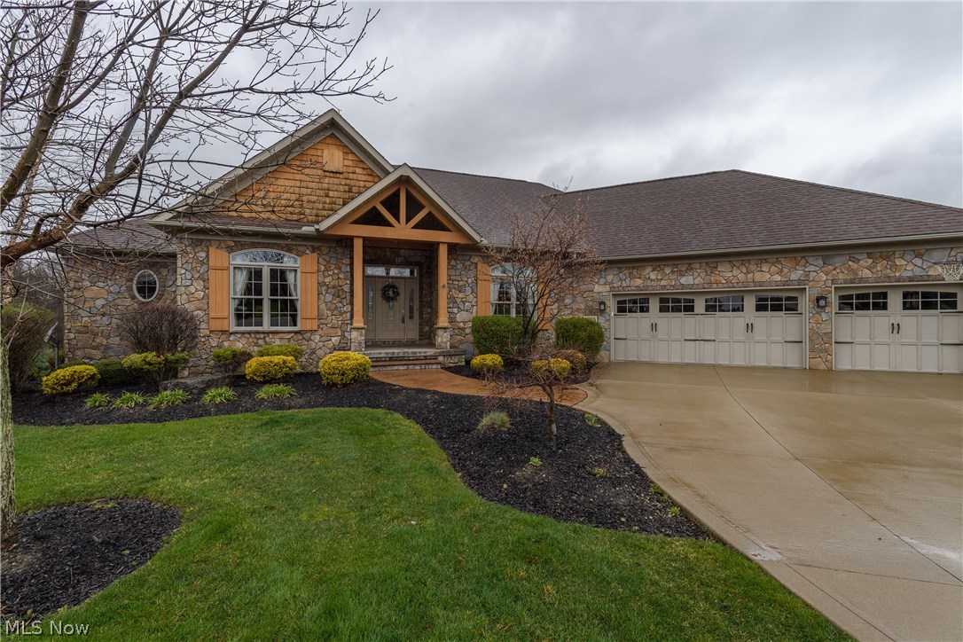 Captivating, a remarkable custom ranch home in the "jewel of Jackson"- Carrington Estates. Breathtaking views from every angle overlooking pond, trees and nestled on a cul-de sac lot. Gourmet kitchen with complete Viking appliances package. Abundance of room in your pantry and butlers corner. Two fireplaces, rich maple wood, iron, hardwood flooring and new carpet throughout are just another bonus that makes this home so warm and inviting set the abundance with all new crystal and rod iron chandelier. Beautiful new quartz counter tops in kitchen and all baths. Large Master suite with sitting area with vast window lines with beautiful views. Walk-out lower level offers family room, exercise room, theater/game room, bedroom and full bath. The outdoor oasis offers living area with pergola & fireplace and pond. This has been custom built to sit back and enjoy the serene lifestyle. A complete package close to parks and schools. Don't miss out!
