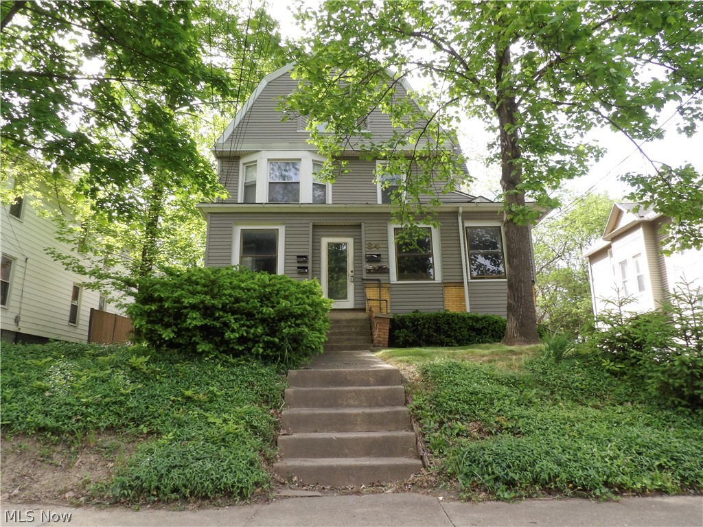 Third level apartment in convenient location. This apartment building is between Downtown Akron, The University of Akron, and Highland Square. The shared enclosed front porch has a stairwell that leads to the front of the apartment which enters into a nice size living room with a front view of the neighborhood. Down the hallway on the right hand side is a bedroom with a closet and the common bathroom. On the left hand side of the hallway is a either a second bedroom that does have a closet or a room that works well for a dining area. There is a doorway from the room that lead into a quaint kitchen with apartment size stove, refrigerator, built in pantry and a few cupboards. This is an affordable apartment in which all utilities are paid by the owner. The resident will be responsible for rent, renters insurance, and internet/cable (if desired). The back of the apartment has a second door that has a covered back stairwell leading the off-street parking in the back. All interest parties can apply on online with a $55 application fee.