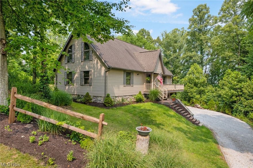 Cast away all your cares at Lake Mohawk in this beautiful custom 2x6 built home! Situated on 2 large lots totaling 1.06 ac. this 2 bedroom, 2 bath home offers a 16x16 loft that can serve as a 3rd bedroom if needed. One owner, never smoked, very clean and move in ready! Alpine cabinets in the cozy custom kitchen with stainless appliances. Refrigerator new this year! Washer and Dryer convey. Lovely master suite with large walk-in closet. Tilt in Anderson windows. You'll love the large great room with vaulted ceiling and a wall of windows that offer seasonal lake views! Wall mount TV will stay. Step out on the extra large deck for more great views of mother nature and enjoy the peace and serenity this property provides! 2nd lot is a corner lot with lots of possibilities! Some furnishings are available. Jet Ski, boat, and hot tub are available for sale too.