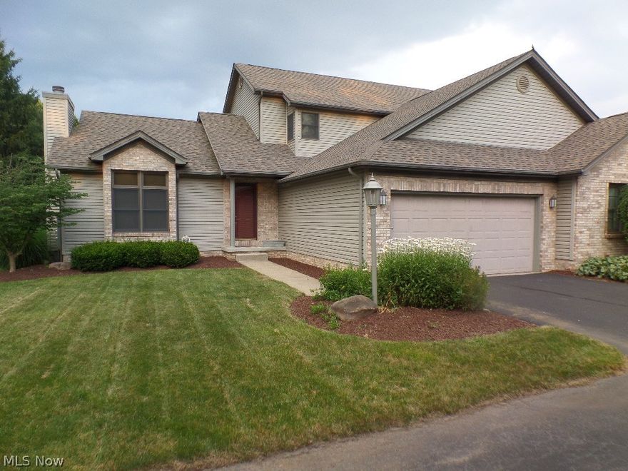 Looking for the condo that give you the freedom of a home? Here it is. This 2 bedroom home with a spacious loft, roomy eat in kitchen, adjoined by a formal dining room that is open to the great room with vaulted ceiling and gas fireplace. Great home for entertaining. Laundry is on the first floor. The basement is unfinished and an open slate to design your own additional living space if you like.  The roof was installed 2015, newer H2O. All new stainless steel appliances stay with the house. There are gas and electric hook ups for the range and dryer.  Average gas $53. Elect $35 Water  $30 Per seller.