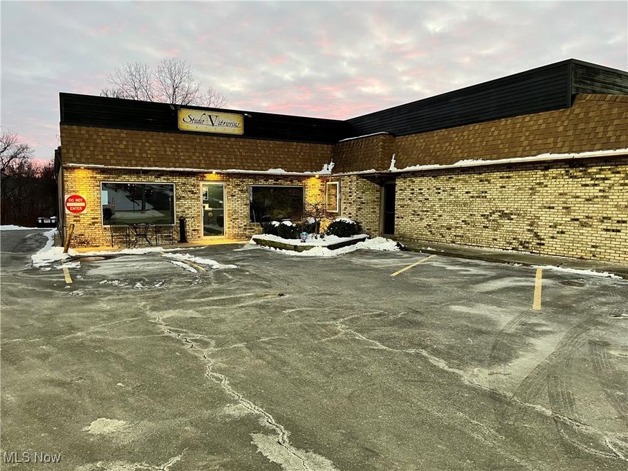 High traffic area in Wooster's North end. Excellent exposure. Over 2,100 sq ft retail, professional office/restrooms. Ample parking in rear of building.