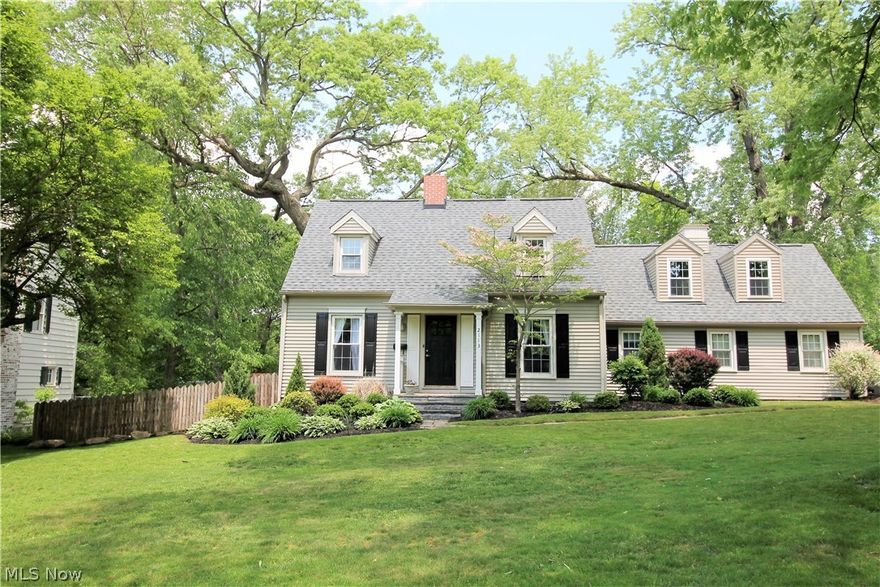 Welcome home to this lovely three bedroom, two and half bath cape cod with mature, lush landscaping. Gorgeous hardwood floors are underneath the carpet in the bright, spacious great room offering large windows to let the all the natural light shine through; and a great area for entertaining. An amazing kitchen offers extra counter space for meal preparation and lots of cabinets for all your storage needs in the kitchen.  Newer dishwasher 2012, refrigerator 2015, and newer stove plus a window over the sink to a view of the gorgeous fenced in backyard. The kitchen opens to the dining room with easy, natural flow for entertaining and hosting during the holidays. The upstairs offers three bedrooms with lots closet space and a full bathroom. The lower level with the added feature of a bonus room or could be used as an office; with so many possibilities, could be a bedroom as well and with a full  bathroom!  The beautiful backyard offers an amazing new deck for entertaining, ample space for