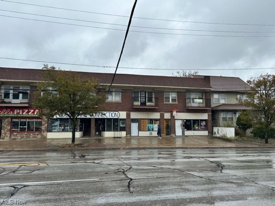 7-unit mixed use building generating over $7k/month for a 13.4% CAP before management. 2 long-term tenants have been there for decades, literally! Building consists of 4 units up, 2-bedrooms, 3 of 4 rented. One upstairs unit is used as the current management office. Professional manager will remain for prospective buyers. Downstairs are 3 commercial units. Other features: plenty of off-street parking in the rear lot, separate utilities for each unit, upgraded electric panels, newer hot water tanks, and ceiling fans. Convenient location, near freeways, Downtown Cleveland, Airport, shopping, and more.