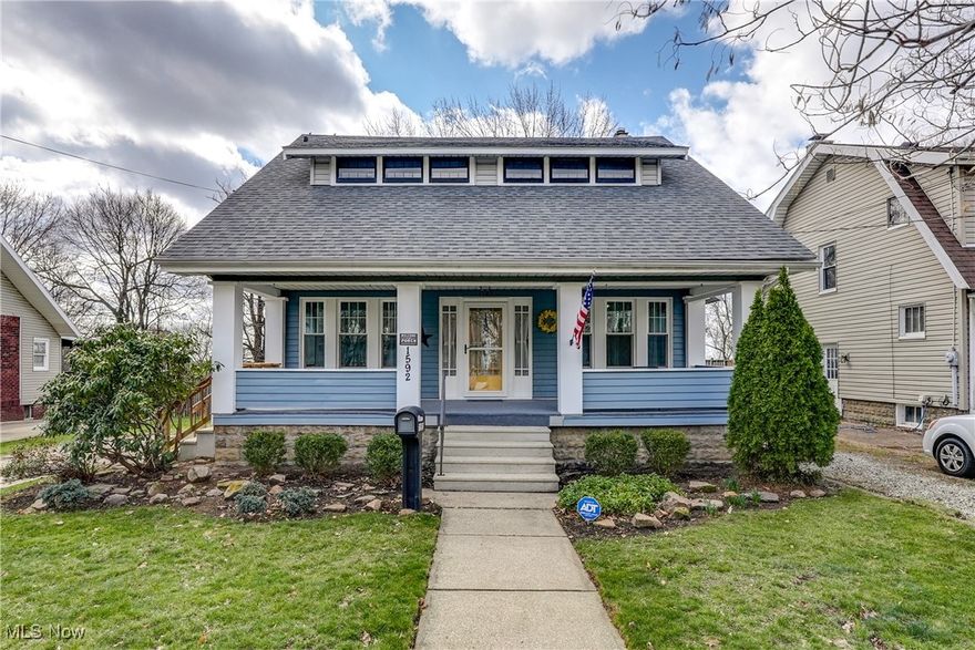 Welcome to this lovely 3-bedroom, 1.5-bath home located in beautiful Goodyear Heights! Walking up you will love the large, covered porch, finished with new outdoor carpet, this makes a great place to relax and watch the neighborhood go by! As you step inside, you'll be greeted by stunning hardwood floors throughout, built in bookshelves, fine dish cabinets and storage, adding utility and character to every room. New cabinetry, countertops, sink, light fixtures, appliances, flooring and paint in the updated kitchen is a chef's dream, offering modern finishes and plenty of space for cooking and entertaining. A spacious dining room is great for large family gatherings, while a pull up breakfast bar is great for quick meals on the go! A beautiful half bathroom was added to provide convenience for all guests and family. The first floor also features a room that could be used as the greatest home office, first floor bedroom (possible 4th bedroom), a laundry room or possibly a home library or game room! this room features hardwood floors, fresh paint, an abundance of natural light, views into the backyard, all behind stunning French door with artistic cut glass! Upstairs, you'll find 3 spacious bedrooms and 3 large closets, each filled with natural light and comfort as well as new carpet, paint and light fixtures. The full bathroom has been tastefully updated with stylish fixtures, an oversized tub and a fresh, clean design. The home boasts a beautiful, private backyard — perfect for relaxation, gardening, or hosting outdoor gatherings.
The large basement provides more storage than you'll be able to handle and more! Enjoy sipping your morning coffee or unwinding in the evenings on the covered front porch, open back deck or anywhere in this amazingly restored home!
All the charm of a 100-year-old home but modernized and updated in all the right places make this 3-bed colonial a must see!
Book your private tour today!