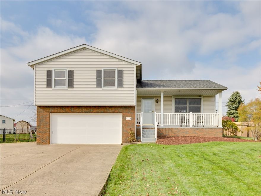 Welcome to 8183 Turquoise Ave NE! This charming brick, split-level home in Plain LSD is everything you’ve been searching for. This home is situated on .3869 acres of land and has a spectacular yard for entertaining. If you enjoy hosting friends and family, this home is made for you with tons of space and several gathering areas. The gorgeous landscaping can be appreciated from the large front porch. The fully fenced-in back yard offers a back patio, fire pit and shed. The main level offers an expansive family room and eat-in kitchen, which features ceramic tile, dinette and bay window. The master bedroom, along with the additional two bedrooms are located on the upper level, along with the full bathroom. Gorgeous laminate flooring is found throughout the home! The lower level offers a half bath and a large recreation room perfect for an office or additional living room. Convenient walk-out lower level to the back patio. This home is a must see and will not last long on the market... ma