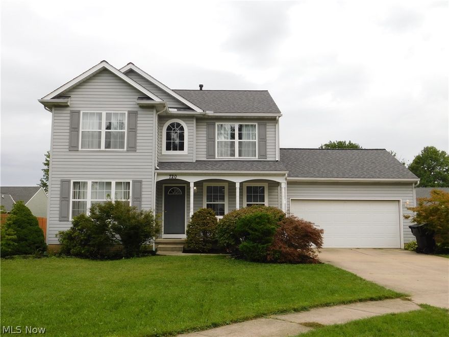 Welcome to 720 Oakdale Circle! Situated on a quiet cul-de-sac in Midview Schools, this home is close to shopping and more. This home is move-in ready. The first floor has a 2 story foyer, dining room, office, a half bath, a living room with a gas fireplace, and eat-in kitchen. The eat-in kitchen has new granite countertops, a new sink with a new faucet, new vinyl plank flooring, sliding glass doors to the back yard, and a door in from the 2 car garage. There are 3 bedrooms and 2 full baths upstairs plus a 6x7 room that could be storage or an office. The master bedroom has a large walk-in closet, and new floors, and granite counters in the bathroom. Bedroom 2 also has a large walk-in closet! The finished basement, has a large rec room/"Man Cave" area and a 10x12 utility room. Other updates include roof in 2016, furnace and air in 2019 and hot water tank in 2016!