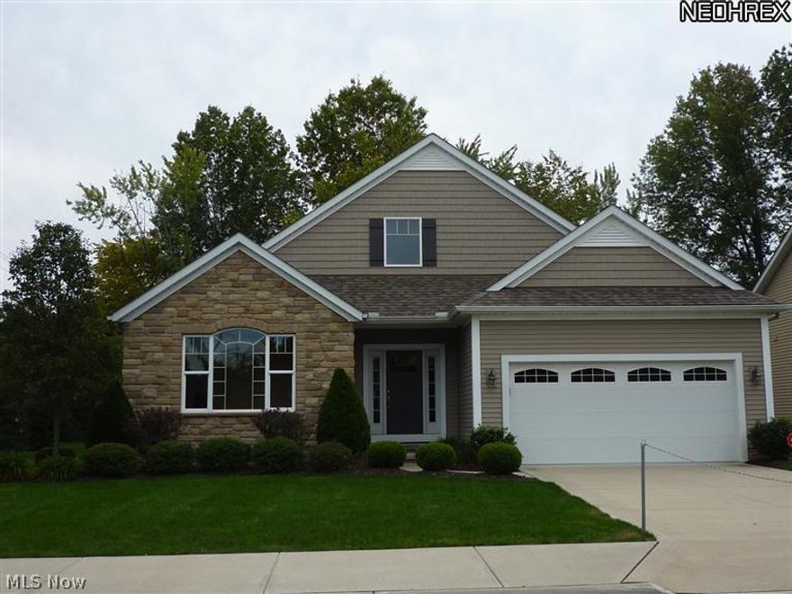 MODEL HOME available for September 1, 2015 occupancy.  New Construction- M. W. Miozzi Homes. Reputation of quality and excellence. -Prime Willoughby location close to I-90 & Rt 2  shopping, schools and dining.  Willow Creek features 32 single family homes with Green building features.  Open design features One Floor living!  Custom built ins in bedroom/office.  Gourmet kitchen with appliances and spacious dining area opens to light and bright Sunroom.   Master suite with 2 walk -in closets and a glamor bath with soaking tub. Custom built- ins in one of the walk in closets. Full basement with finished Rec room and 2 additional rooms plus workshop area and storage. Great opportunity for one floor living in Willow Creek!  One lot left for reservation (S/L 6) Ranch design.