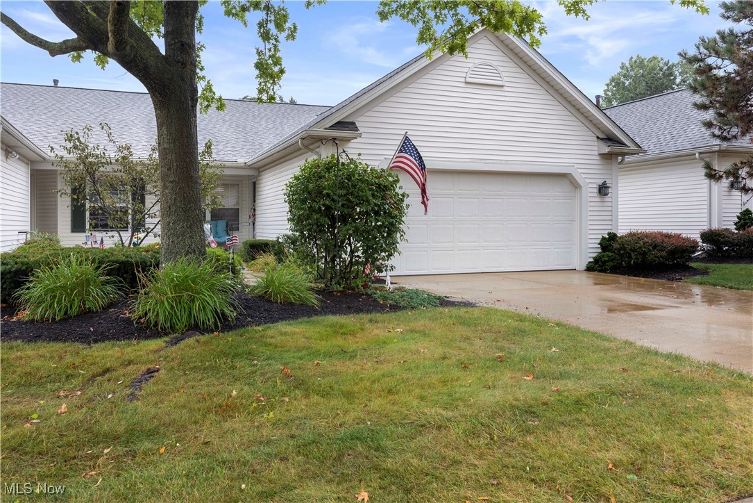 This charming ranch-style condo offers the perfect blend of comfort, space, and convenience. Step inside to a bright and airy open-concept living and dining area with vaulted ceiling, perfect for entertaining or simply relaxing. A large oversized sliding door fills the space with natural light and opens to a peaceful covered back patio—ideal for enjoying your morning coffee or unwinding in the evening while listening to the birds. The spacious eat-in kitchen features classic white cabinetry and a smart pass-through cutout, allowing you to stay connected with guests or family in the living area while preparing meals. Fresh paint enhances the kitchen, dining, and living rooms, creating a clean, move-in-ready feel. This condo boasts two generously sized bedrooms, including a primary suite with a walk-in closet and private en-suite bath. A separate laundry room offers ample storage and functionality, while a nicely sized den with elegant French doors makes the perfect home office, guest room, or media space.
Don’t miss this opportunity to own a beautifully maintained condo in a welcoming neighborhood. Schedule your private showing today!
