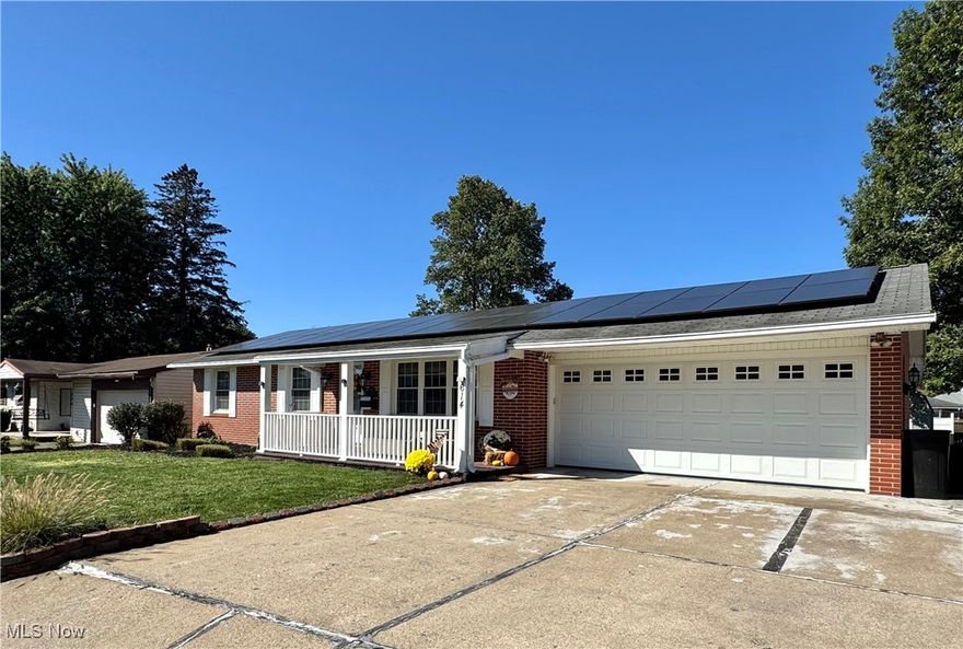 Welcome to this charming brick ranch! Featuring 3 bedrooms and 2 bathrooms, this cozy yet spacious home offers a bright family room with skylights and sliding doors that open to a back deck and a beautiful sun porch. The finished basement with bar is perfect for entertaining, while the separate laundry room adds everyday convenience. A heated 2-car garage, front porch, shed, and partially fenced yard provide plenty of functionality. Energy efficiency shines with fully paid off 15.1 kW solar panels that cover the cost of electricity. Additional highlights include a level 2 charger, radon mitigation system, and built-in sprinkler system—comfort, style, and smart, efficient living all in one.
Gas $40-$70   Water/Sewer/Trash $90  Electric $0