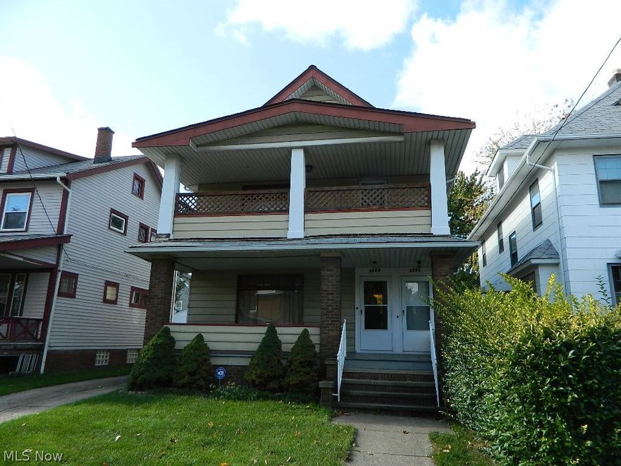 Great opportunity!   Clean two family home with two car garage.  Each unit has large front porch, eat-in kitchen plus formal dining room with built-in china cabinets and window bench.  Living room have fireplace with built-in bookcases on each side. Don't miss this opportunity to live in one unit and rent the other.   All information approximate.  All properties sold “As-Is” without any guarantee or warranty by seller.  Pre-approval or proof of funds must be presented with offers.  Buyer to assume any and all expenses for inspections, buyer’s agent must accompany all inspectors.