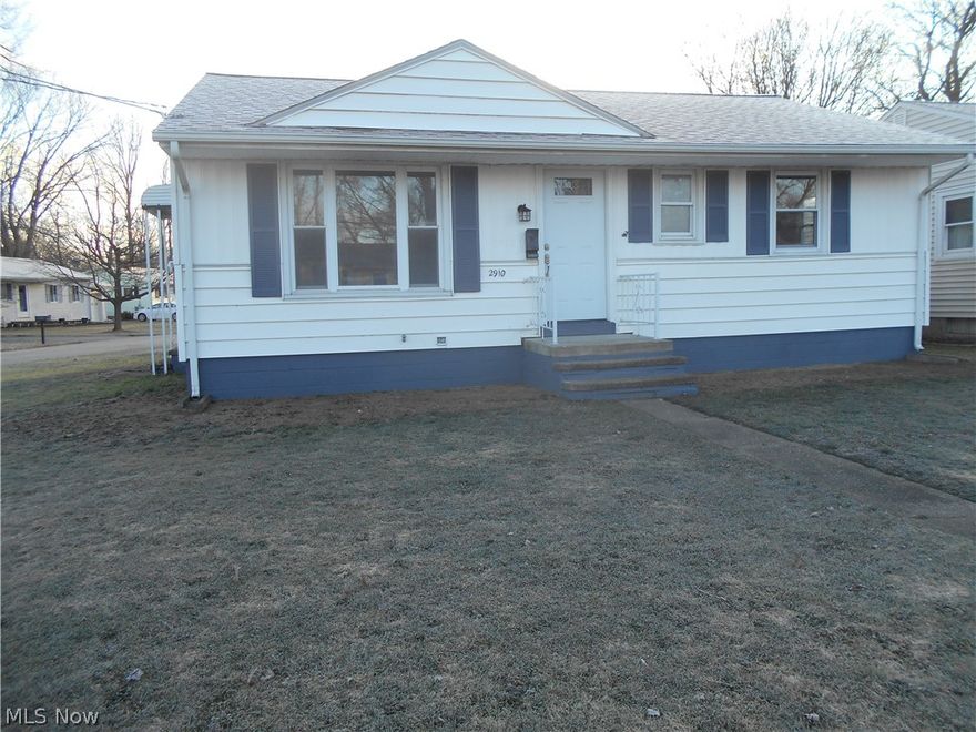 Perfect location for this 3 bdrm, 1 bath ranch which is move-in ready  !!  Hardwood floors throughout.  The eat-in kitchen was totally redone with new windows, countertops, and flooring.  Leads to the adorable covered patio for those great summer cookouts.  Newer roof.  Furnace and water heater in perfect condition. Full dry basement !! Very near shopping, restaurants, medical facilities, ballparks, and plenty of access to Lake Erie...