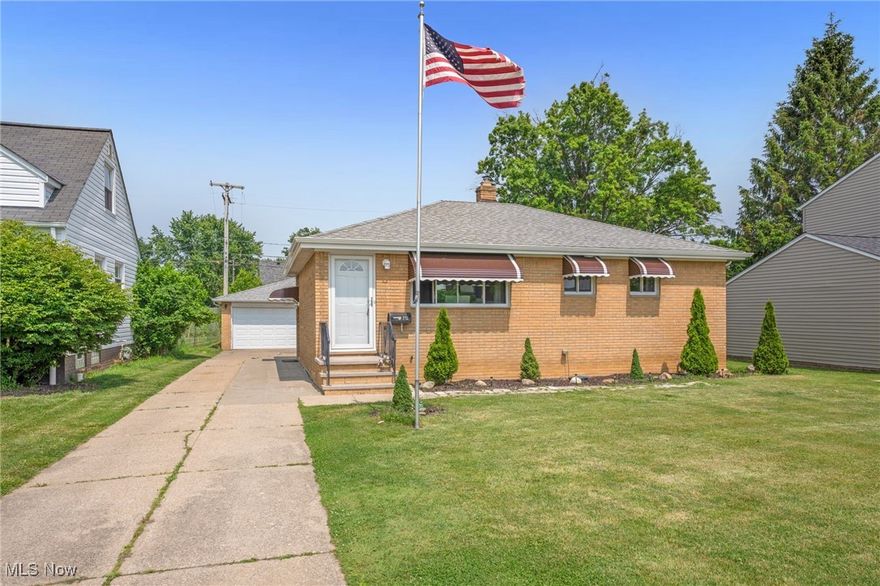Welcome to your fully updated dream home at 233 E 305th Street, Willowick. This stunning brick ranch offers timeless appeal combined with modern updates to ensure comfort and style. Step inside this charming 3-bedroom, 2-bathroom residence where every detail has been thoughtfully crafted for your living pleasure. Upon entry, the cozy carpeted living room invites you to relax and unwind, serving as the perfect canvas for family gatherings or quiet evenings. Transition seamlessly into the completely remodeled kitchen featuring luxury vinyl plank flooring, modern white cabinets, and sleek new stainless steel appliances (2024). Designed for both functionality and aesthetics, this space is sure to inspire your culinary creativity. The main level hosts a full bathroom adorned with a subway tile walk-in shower, providing a spa-like retreat. Venture downstairs to discover an expansive unfinished basement which includes a convenient laundry area with a new washer/dryer, and a second full bathroom, offering ample storage or future potential for customization. Outdoors, enjoy the convenience of a 2-car detached garage with an inviting covered patio, ideal for weekend barbecues or evening relaxation. The large, partially fenced grass backyard offers space for play, gardening, or simply basking in the sun. One of the most enticing features is its prime location just a short stroll from the shores of Lake Erie, where you can enjoy scenic views and outdoor activities. Willowick offers a welcoming community vibe, with nearby amenities and attractive neighborhood spots enhancing the quality of life. Don't miss your opportunity to view this delightful property where tranquility meets convenience. Schedule a tour today to experience firsthand the unique blend of features that make this home an exceptional place to create lasting memories. Contact us now to explore the potential of this remarkable property—your perfect sanctuary is ready to welcome you home.