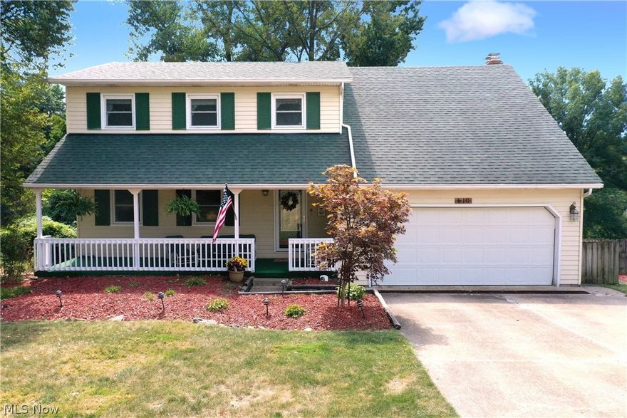 This beautiful well cared for home on a quiet street sits on a wonderful 1 acre lot. From the moment you walk onto the inviting front porch you sense the welcoming feeling of this home.  As you enter the home you are greeted with the living room dining room combination that is great from entertaining.  The kitchen is a great place for family to gather and look out to the lovely sunroom/glassed in porch (rebuilt in 2008). Then you see the cozy family room with brick wood burning fireplace that has gas logs with a door out to the back porch. There is a 2 level deck ( built in 1993) that overlooks the amazing back yard. Upstairs you will find 5 good size bedrooms (One being used as an office.) Some updates include: All windows and doors have been replaced over the years,  Aqua waste water Treatment System (put in 2010), New roof on house and out building (2013), Basement water proofed by Ohio Sate Water Proofing with transferrable warranty (2013), Carrier Gas Furnace with 10 year parts wa