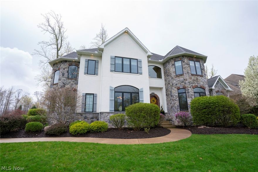 A true masterpiece of craftsmanship, this KNL built custom home in the highly desirable Firestone Trace neighborhood is ready and waiting for YOU.  Welcoming pillared, two story foyer sets the tone with a perfect view through the two way, recently updated, gas fireplace.  Soaring 20 ft Great Room ceilings allow an abundance of sunlight in, making this home shine.  Large gourmet kitchen with SS appliances, overlooks eating area and Great Room.  First floor owners retreat is what dreams are made of.  Spacious bedroom w pendant lights, wall of windows, two WICs, with adjacent relaxation area and access to patio.  Get ready to be pampered in the glamour bath with double sinks, jetted soaking tub, and tiled walk in shower w dual heads. First floor office w built ins, dining room, laundry, cubbies, half bath and ample closet space complete the main level. Exquisite rounded staircase with pendant lighting leads up to second floor and the second owner suite with white clawfoot tub, vanity w ma