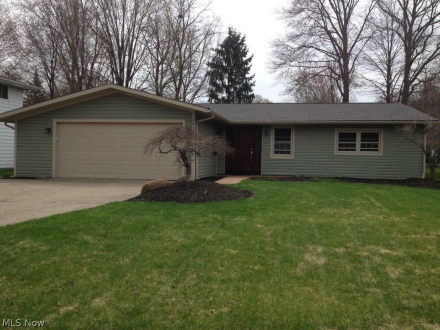 This completely remodeled ranch home is move in ready! New siding, roof, carpeting, tile & hardwood floor, furnace, and all new interior/exterior doors. Transferable warrantee on new windows. All new appliances including HE washer and dryer. Spacious master bedroom features walk-in closet and private master bath. Large eat-in kitchen has been updated with granite counters and stainless steel appliances. Two additional bedrooms on first floor with second full bath steps away. Family room has brick fireplace and additional den with pergo flooring on first floor. Partial basement is finished. Two car attached garage and concrete patio in back yard. Call today for your private showing!