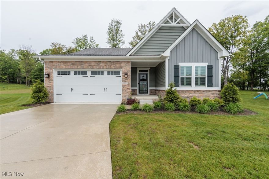 Welcome to 300 Kelley Drive, In the Spruce Hill Crossing community. This home has only been lived in for 1.5 years!  Truly a LOCK & LEAVE HOME. Great for snowbirds! It shows like the day it was turned over. A lightly used home. Upon entering the home, you step into a roomy foyer that has a bedroom, full bath and closet adjacent to the foyer and at the front of the home. The location lends itself to privacy for anyone living in the home (parent/adult child) or guests. As you walk down the foyer, there is a flex room which can be used as a home office, den or hobby room.French doors give the room privacy. Once to the back of the home it opens up to the great room, Kitchen, dining area & rear covered porch. The kitchen itself has an 8.5' island, all new appliances purchased with the home, tile backsplash, quartz countertops, roll out trays in the base cabinets, (a great invention). Great entertaining area. The Master bedroom is located at the rear of the home, with full bath attached, includes a tile shower with seat. Moving to the lower level, there is approximately 1633 sq.ft. finished- another HOME!! Includes a full bath along with a kitchenette & egress window. Possible in law suite. The home sits on a premium lot & and a cul de sac. You have quite a bit of room between your neighbors, with great views out the back of the home. The location puts you minutes from shopping, not far from parks and bike trails, MGM casino, freeways & the turnpike. Centrally located.The home still has builders' warranties left & it's a home that you can live in for years without having to worry about replacing anything. The 9' ceilings give the home a very spacious feel. All the colors/selections throughout the home are very neutral. The home also includes high end plantation shutters throughout. Nothing to do but move in and enjoy. All appliances are 1.5+ years old & stay with the home. Can't forget the mudroom with built in bench & closet. The pictures tell the story. Motivated Seller