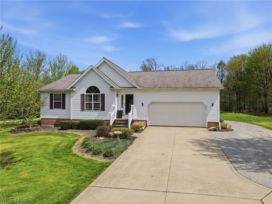 Beautifully Maintained Ranch on 1.3 Acres in Sought-After Concord! Welcome to this impeccably cared-for ranch, proudly offered by its original owners and nestled on a peaceful 1.3-acre lot in one of Concord’s most desirable locations. Built in 2000, this home offers the perfect blend of comfort, space, and functionality with thoughtful updates throughout—including new luxury flooring.

Step inside to find a spacious formal dining room and a large eat-in kitchen, ideal for everyday living and effortless entertaining. The inviting great room features vaulted ceilings and a stunning see-through fireplace that also warms the private owner’s suite, creating a cozy and elegant focal point in both spaces.

The main level offers three bedrooms and two full baths, including a spacious primary suite, along with the convenience of first-floor laundry. Just off the main living area, step out onto the newer Trex deck perfect for quiet mornings, outdoor dining, or summer gatherings overlooking the scenic backyard.

The fully finished walk-up lower level adds incredible flexibility with a fourth bedroom, full bath, second kitchen, and expansive rec room ideal for guests, multi-generational living, or the perfect in-law suite. Ample storage can be found throughout the home.

Car lovers, hobbyists, and anyone needing extra space will appreciate the attached two-car garage plus the impressive five-car detached garage perfect for additional vehicles, RV storage, equipment, or a dream workshop.

Tucked away in a quiet setting yet just minutes from shopping, dining, and freeway access, this meticulously maintained property offers the best of peaceful living with everyday convenience. A rare opportunity in Concord you won’t want to miss.