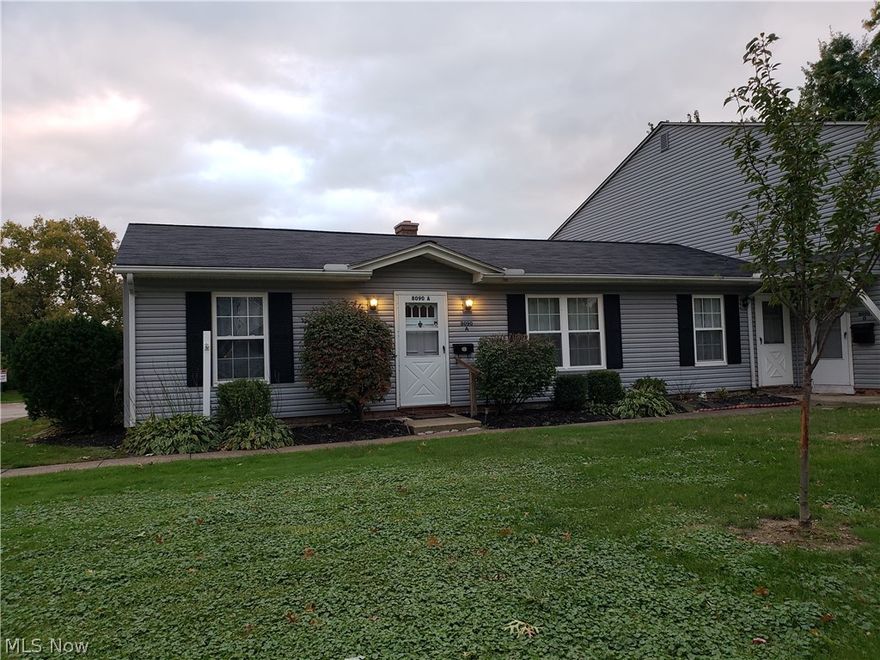 Move right into this well maintained two bedroom ranch condo. This unit is updated and features all the appliances an attached garage and a private fenced patio.  The attic is even insulated. You can walk to the pool, playground and community center ! Enjoy Easy Living At It's Best!!