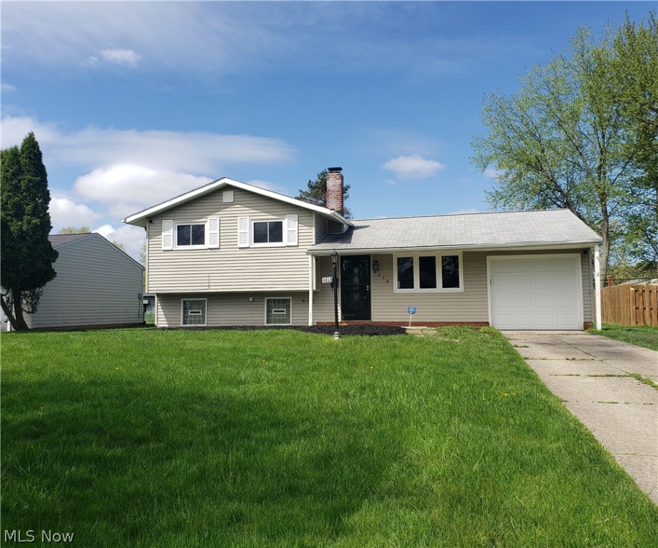Check out this beautifully updated split level! The home offers 3 bedrooms and 1 and a half baths. Upon entering the home, you will see the large open living room with vaulted ceilings. The main living space flows into the dining area and kitchen, which features a new Frigidaire appliance package, cabinets and countertops. The upper floor consists of the three bedrooms and full bath, while the half bath is located in the finished lower level. This completely renovated home comes with many improvements including a brand-new A/C unit. Be sure to stop by for a visit, this could be your next home!