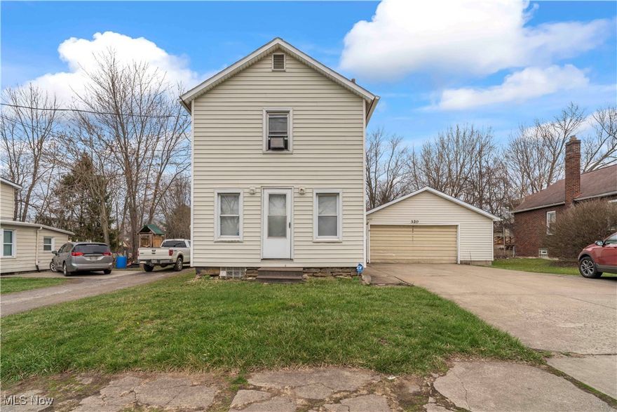 Niles home close to shopping that includes a large garage and a large backyard that features a chain link fence to keep pets enclosed. This home was modified over the years to provide for the needs of its aging owners. Home is in need of renovation and is being sold AS IS. Enter through the side door into hallway with large coat closet, access to large 2 car garage and into family room with access to the backyard. Step up into the kitchen. In front of kitchen is the living room that was used as a bedroom with a shower. That side of the room could be modified to be a complete bathroom, or the shower could be removed and the room converted back into a living room. Back into the kitchen is a closet that has a toilet installed in it. Upstairs is an open common area and a large bathroom that also has an entrance into the bedroom. Auditors website states this home has 3 bedrooms but doesn't in its present state. Stacked stone basement features concrete staircase, washer and dryer hook up and newer HVAC