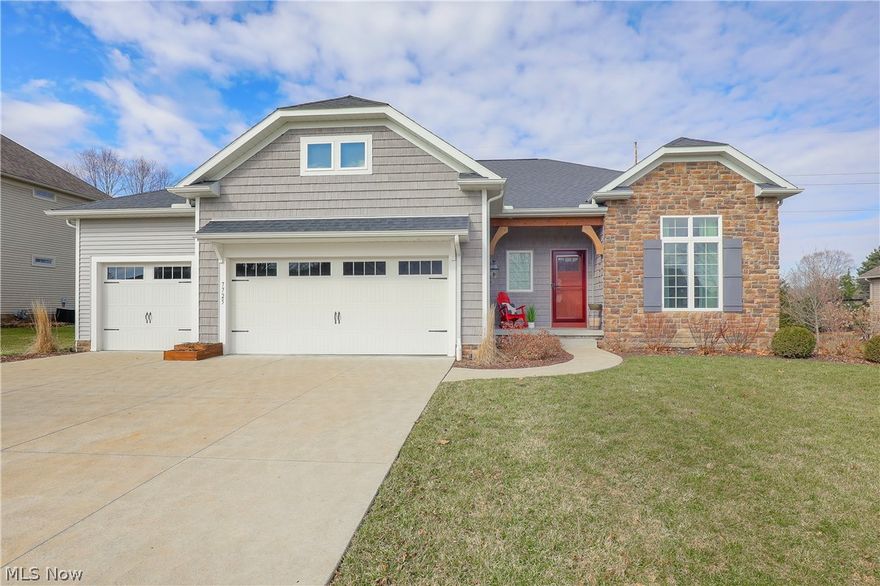 Welcome to this stunning 4-bedroom, 3 full bath home in Rolling Green’s allotment in Jackson Township. This home will not disappoint with all of the extra detail you are looking for!  Real wood flooring, rounded corners, arched doorways and wooden staircase that you would expect in a luxurious and functional home. On the first floor you will fall in love with 10ft ceilings throughout that includes an office or potential bedroom, spacious open concept family room with a Bolons kitchen with an expansive custom granite countertop island. The kitchen includes a walk-in pantry with built in wooden shelving and drawers. Also included on the first floor is a beautiful master bedroom suite with a beautiful 12 ft vaulted ceiling with Pella windows and connects to a massive walk-in closet that is organized with a John Louis organizing system. Two private bedrooms upstairs with a full bath on the same level. The basement is partially finished with carpeting, projector screen and is plumbed for a