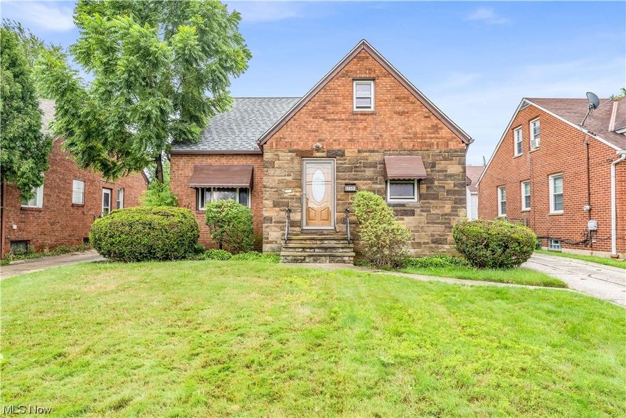 This incredibly spacious brick cape cod with big ticket updates throughout! The large property features a main floor with living room, eat-in kitchen, dining room, bonus room with sliding glass doors to the backyard perfect for a home office, 2 bedrooms and a full bath! Upstairs is an equally large living area with 2 bedrooms, walk-in closet, 2nd full bath and tons of storage space! The home also has a partially finished basement with built-in wet bar and separate laundry area and a large backyard with rear deck and detached 2-car garage. Big updates to the home include a new roof, new deck (2021), new hot water heater (2022), new disposal and dishwasher in kitchen and new side entry door (2023)! With a great central location, it's within walking distance to shopping, restaurants, parks and is close to John Carroll University and Notre Dame College! Add a little of your personal style to this property to really make it shine and make it yours! Schedule a showing today to see this great home for yourself! **All appliances are included in the sale of this property**