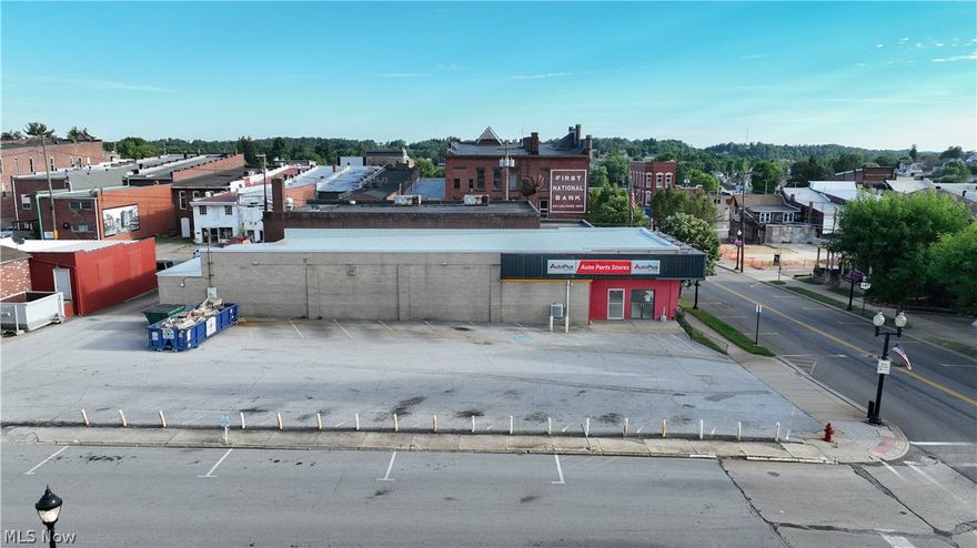 PRIME LOCATION! Commercial building now available for lease in an excellent location in Barnesville, Ohio. This 5,000 sq. ft. building has it's own private parking lot and sits right on the heavily trafficked State Route 800. The building was previously used as an auto parts store but could be used for retail, office space, medical or more!