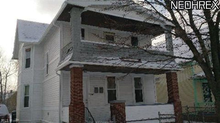 Good Money Maker. Fireplace In Down Unit.  Both units are rented.  Property is cash flowing now, but does need updates. Pictures are primarily to give an idea of the state of the home, and show some of the repairs needed. Can be sold alone or in tandem with 1243 E 61st.