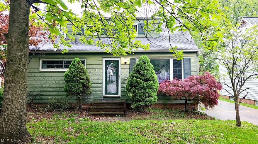 Great investment opportunity to own this beautiful Cape Cod. Located just south of I-480, close to shopping, schools and public transportation. Glass sliding door in the kitchen provides additional light and easy backyard access. There are 3 bedrooms, 1 bathroom, with a basement plus a detached 1 car garage. Schedule your showing today!