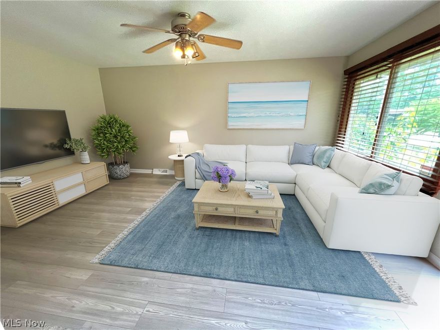 Cute brick ranch with 3 bedroom and 1 1/2 baths in quiet neighborhood.  Many updates include; new roof,  luxury vinyl flooring throughout, updated full bath and freshly painted. Full basement adds 988 square foot of living space and there is a large fenced in yard. Make your appointment today before it's gone. Listing agent is related to seller.