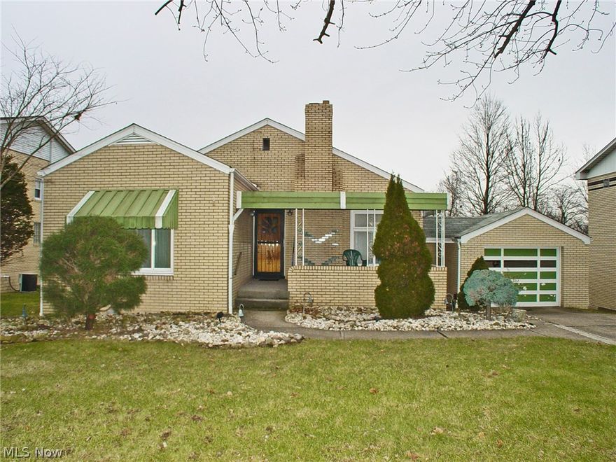 This brick ranch is in an ideal location on a quiet cul-de-sac on Weirton Heights close to all amenities. Over 1200 sq. ft. with 2 full baths, hardwood flooring,  full basement, level yard, detached garage.  Home Warranty included!