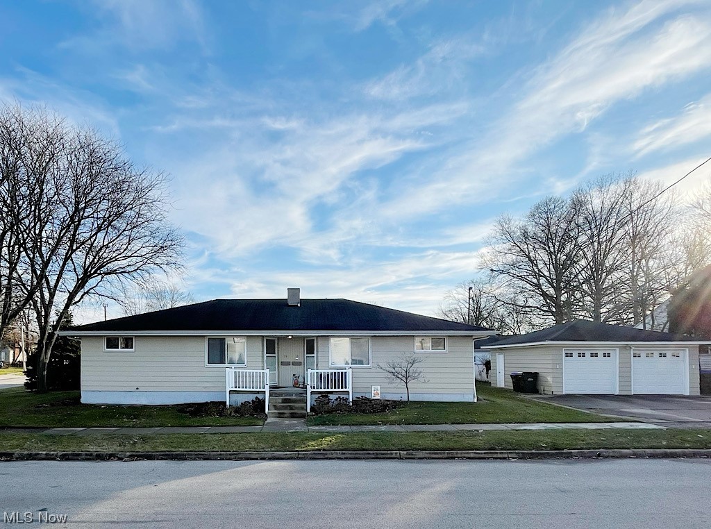 Rarely do you run across a great investment like this: a one-story ranch two-unit, where you can comfortably live in one side and use the other side for income. Lovingly taken care of by the same owner for nearly 40 years, and located in one of Cuyahoga Falls great neighborhoods, each unit has hardwood floors, private basements and separate entrances. The spacious floor plans feature pretty living rooms with picture windows, good sized bedrooms and open feel, eat-in kitchens with lots of cabinet storage and appliances. The owner added an additional full bathroom in the available unit, when he lived there. It features a neo-angled shower, a larger than normal hickory sink base cabinet with a Corian countertop, and an extra wide framed vanity mirror with storage cabinets on each side. The room is just lovely. A full basement with great storage space on each side and laundry areas round out the interiors. Each side has its own garage space, too. Lots of improvements along the way; new front doors, front porch, front sidewalk, vinyl windows, HVAC systems, bathroom remodels, gutters, downspouts, garage doors and openers … and full-house insulation. The location can’t be beat, a short drive to all the new eateries and action in the new downtown area, the high school, the Natatorium and Rte. 8 is just minutes away. You won’t want to let this one get away!
