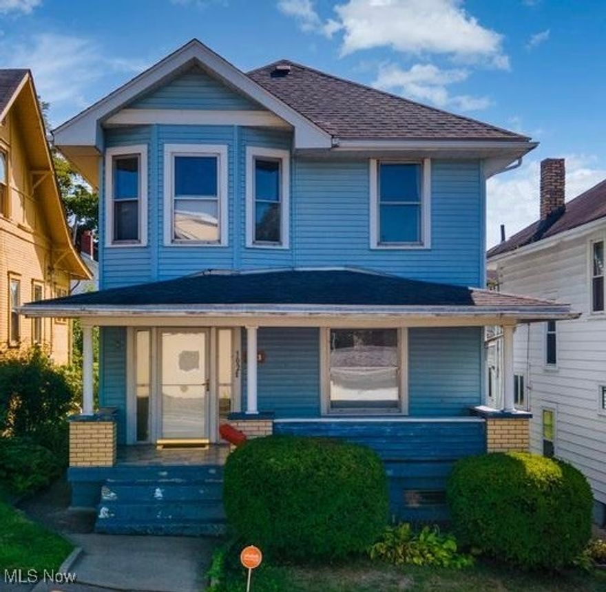 WHY RENT WHEN YOU COULD OWN! Experience the charm and elegance of this meticulously cared for home that exudes character at every turn. Step onto the stunning tile on the welcoming covered front porch, setting the tone for the exceptional details throughout.  As you enter the foyer, original hardwood flooring guides you through the main level, leading to a formal dining area and a breakfast bar perfect for morning gatherings. The equipped kitchen features a large window  to embrace that natural light and flows to the serene back patio, creating a seamless indoor-outdoor flow. Continuing to grace the first floor is a full bath with ceramic flooring connecting to a versatile flex room, ideal for a hobby area or home office. Upstairs, three bedrooms await along with a spacious full bath, ensuring comfort and privacy for all residents.  Outside, the partially fenced backyard offers a space for relaxation and entertainment, complete with alley access for convenience. Located in a convenient neighborhood, this home is close to schools, hospitals, universities, and restaurants, with easy access to the WV state line just minutes away.
Don't miss the opportunity to make this charming and well-maintained home yours. Schedule a viewing today with your favorite agent today!