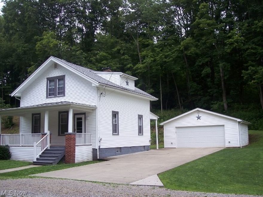 WELL MAINTAINED HOME WITH 2 LARGE BEDROOMS. THIS 1.5 STORY HAS   MANY UPDATES. OVERSIZED 2 CAR DETACHED GARAGE. SOLD AS IS