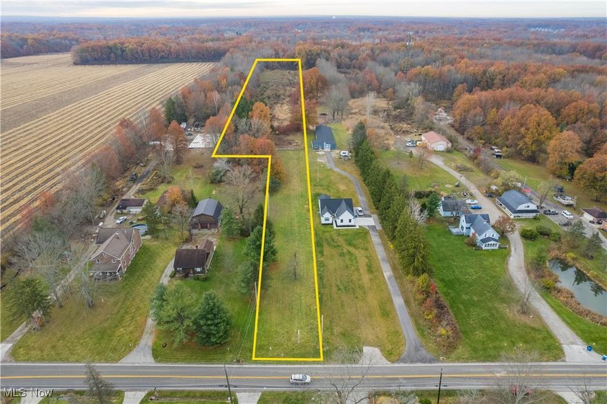 If you have been looking for the perfect property to build your dream home on...THIS COULD BE IT!! With 7.6 acres in the quaint town of Olmsted Twp, you may have just found your dream! The frontage is 55 ft, but this blooms to 156 ft about 100ft back from the street! Room for everything you have been dreaming of; big, modern home, garage, barn, animals, pool... and all just minutes from 480 and the Turnpike, as well as dining, shopping, and entertainment! Not many lots like this are left in the county! Take a look before this one is gone!