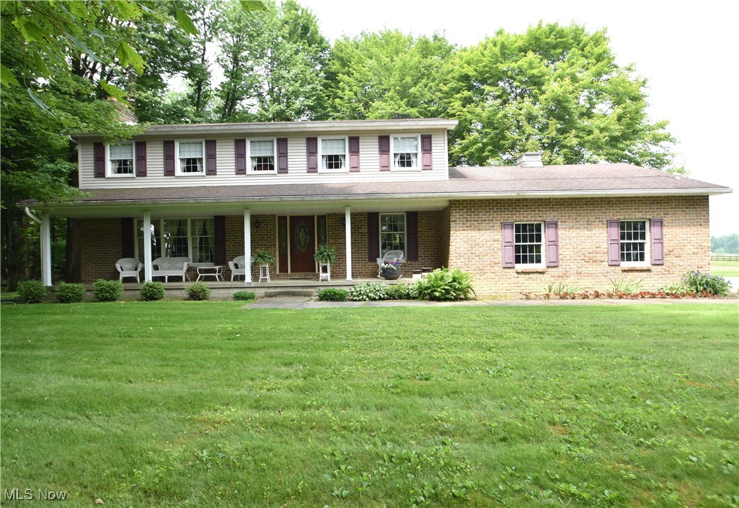 Welcome to 11676 Lisbon Road, sitting on just a little over 7 acres this home offers 4-bedrooms 2.5 baths, a Laundry
and an office on the main level. Eat-in kitchen with large windows that overlook the beautiful, trees and pasture. All 4
bedrooms are upstairs with 2 full baths. Have your morning coffee or relax in the evenings watching wildlife sitting in
the rear enclosed porch. Outside you will find a 2-car garage, barn with stables and a shed for extra storage. Next to the
pond in the backyard, you will find a majestic fenced pasture for your horses. Don't wait long if you are looking for a quite and a serene new place to call home.