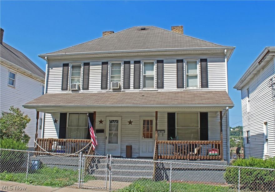 This duplex is your next investment! Fully rented each unit has 2BR, 2BA, full basement with rec room and laundry. Great location in Follansbee, WV. Priced to sell!