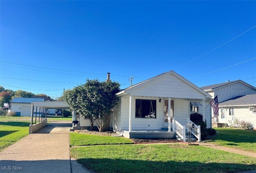 Don't miss out on this cozy and affordable 1 story home in a convenient location just on the edge of town but walking distance to schools and shopping. This home offers everything on one floor. There are 2 bedrooms, 1 bath, first floor laundry, and a mechanic's dream 22x30 heated garage. There is also an attached carport for easy entry. The home is in move in condition with newer flooring throughout. There is a large living room that leads into the kitchen. Off the kitchen is a sunroom with lots of natural light. There is a new hot water tank and smart thermostat for great efficiency. The garage has it’s own furnace and there is an attic for lots of additional storage. The 61x100 level lot is easy to maintain and has additional parking in the rear. Immediate possession is available.