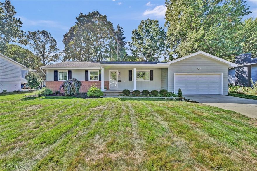The one story start or downsize home you have been looking for. 
Backs up to small park- Highland Park. Near Kent State University. Great locations. Full Basement.
Low Maintenance